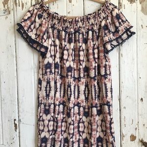 Off the Shoulder Tie dye Dress
